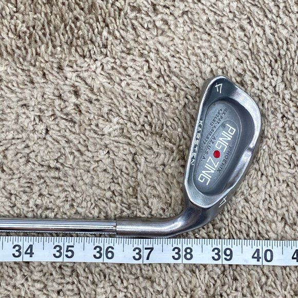 Ping Zing 4 Iron Red Dot -Precision Rifle 5.5 Stiff Steel Shaft- 1° Flat Mens RH - Picture 10 of 14